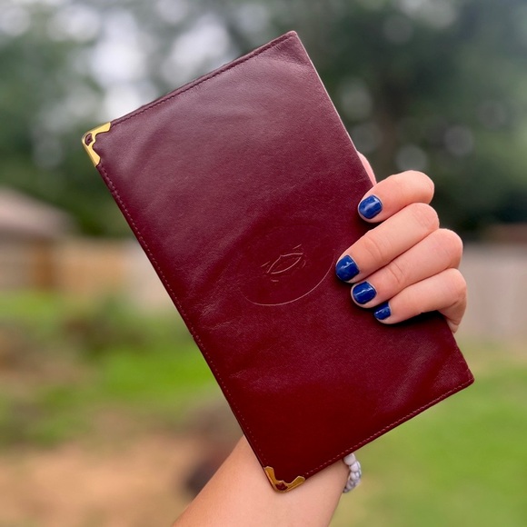 Cartier Handbags - Cartier Bifold Bordeaux Wallet
